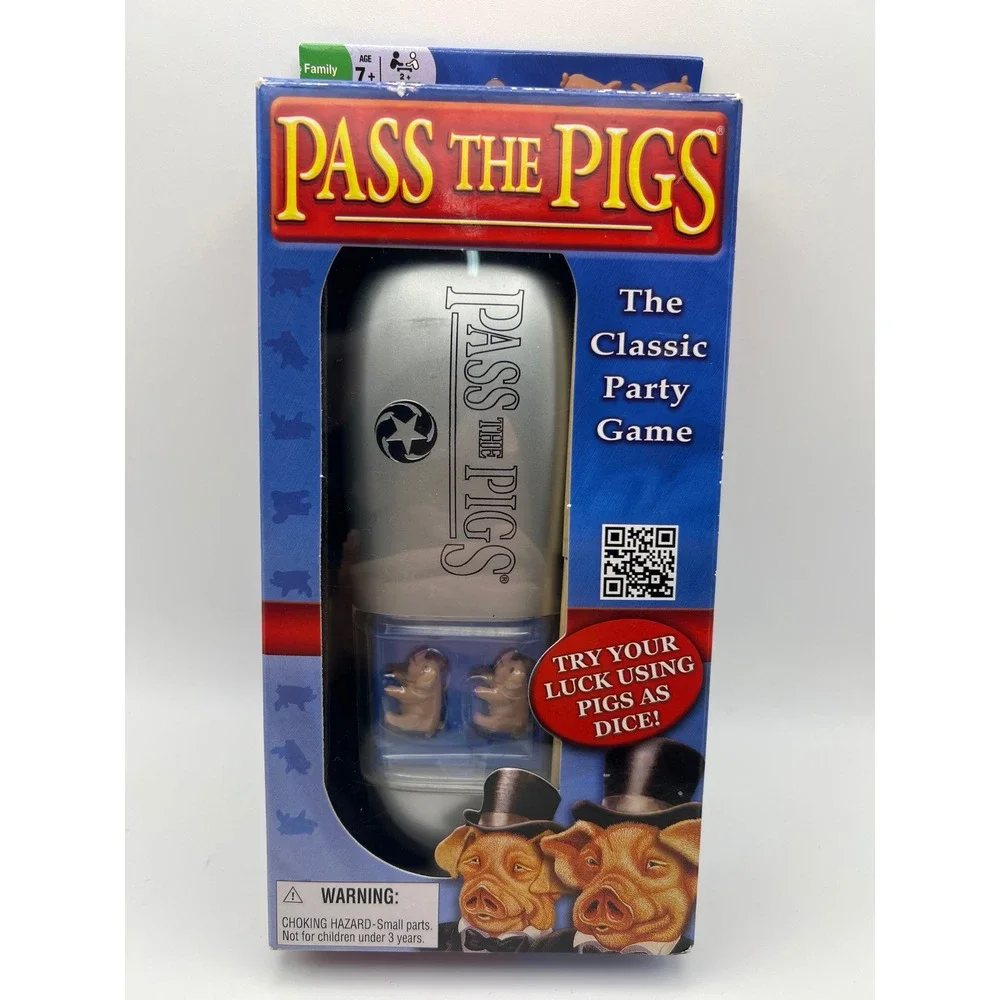 Pass The Pigs Classic Party Game Winning Moves 1046 Dice Game New in Box